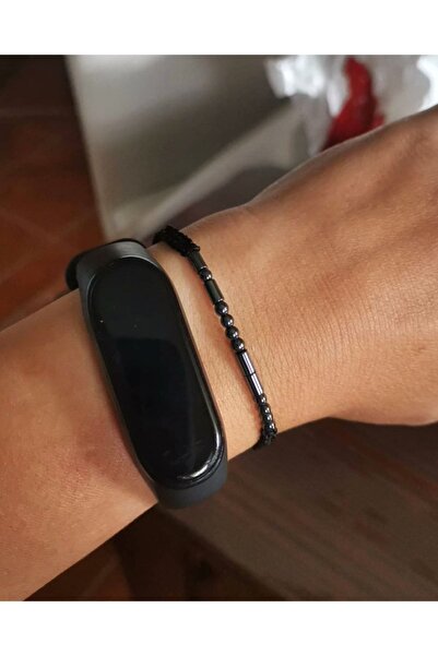 Ben Aleina Mors Alfabesi Hematit Taşı Doğaltaş Bileklik Sevgili Bilekliği Hed...