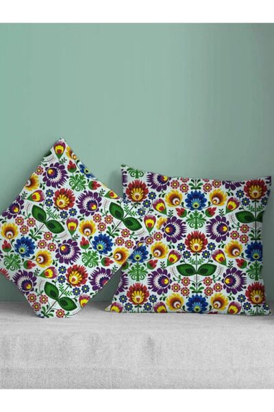 Gofre Home Σετ με με τύπωμα καλύμματα μαξιλαριού ψηφιακού μοτίβου με πολύχρωμ...