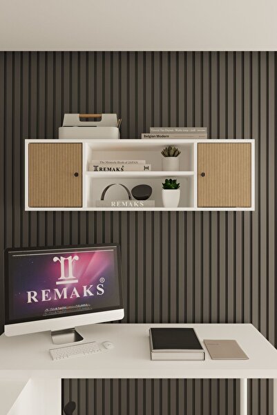 Remaks Nora Çok Amaçlı Ofis Evrak Üst dolabı Beyaz - Arno  Üst Modül
