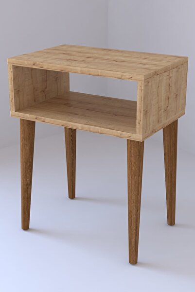 Remaks Retro Yan Sehpa - Meşe