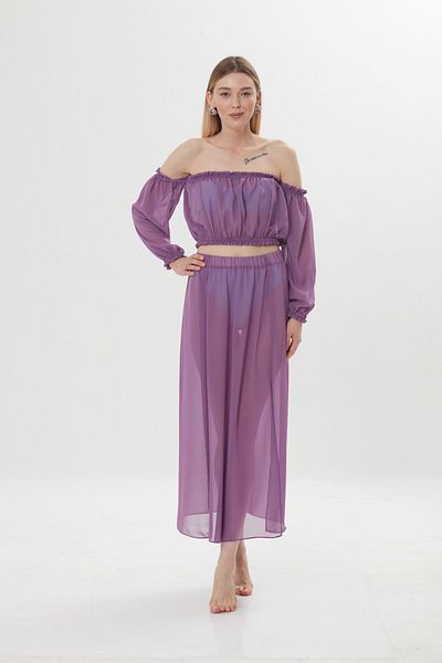 Vemod Purple Pareo and Top Set