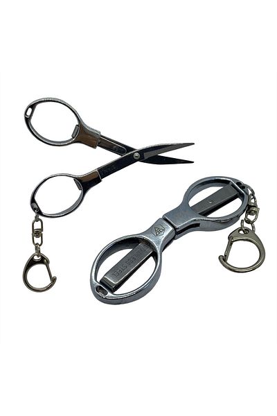 ofisturka Multi-Purpose Foldable Travel Scissors with Keychain (2.9") / PIN-5293