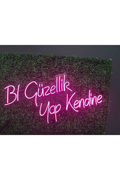 HYL Neon Led Bi Güzellik Yap Kendine Yazılı Dekoratif Duvar Aydınlatması Ve A...