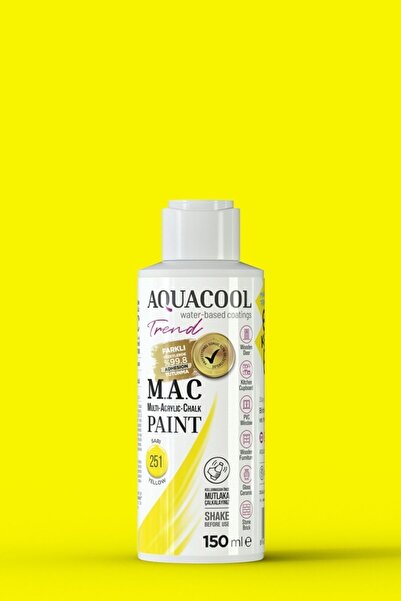 Aquacool Trend Mac Boya 251 Sarı 150ml