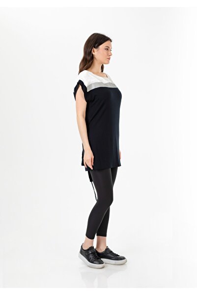 COZY Kemerli Saten Aksesuarlı Penye Tunik