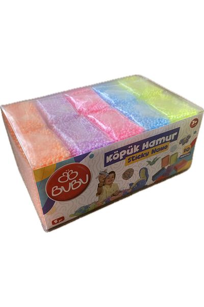 Bubu 10x5gr Colored Foam Dough