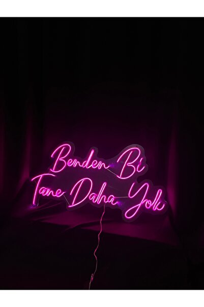 vinyuup Benden Bi Tane Daha Yok - Dekoratif Duvar Aydınlatması Neon Led Yazı ...