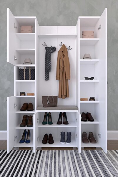 Remaks alaçatı portmanto (beyaz)