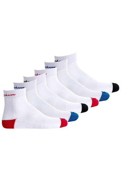 Champion Unisex-Socken, 6 Paar – Crew-Socken, Logo, Streifen