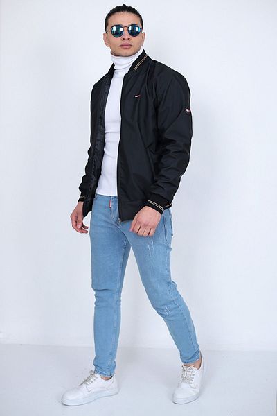 a.r.t sportwear Bomber Pilot Coat Sleeve Chest Embroidered Water Repellent Fabric