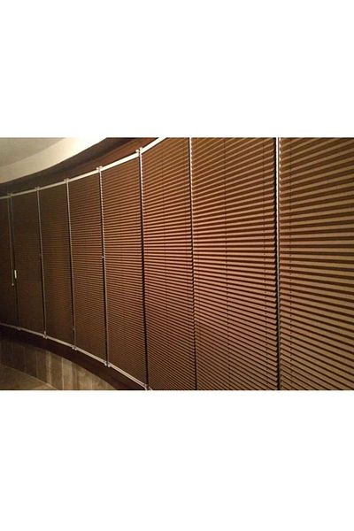 yağmur zebra Foldable Glass Balcony Curtain Home-Office Curtain (Brown)