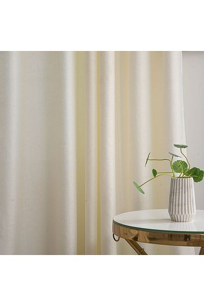 yağmur zebra CREAM SATIN SUNLIGHT PHONE CURTAIN (PLAIN)