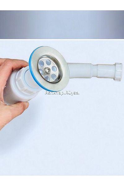 RENK YAPI RÜYASI Shiny Rhinestone Plastic Bellows - Anti-Odor Bathroom Kitchen Sink Flush