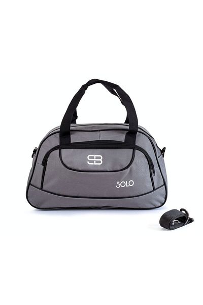 Solo Bag Τσάντα γυμναστικής και ταξιδιού μεσαίου μεγέθους Unisex Grey Sports