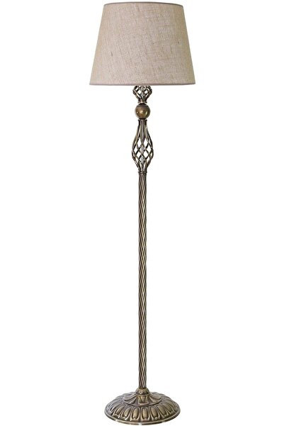 Vinner Eskitme Kaplama Şelale Modern Metal Lambader - Başlık rengi Çuval Bezi'dir.