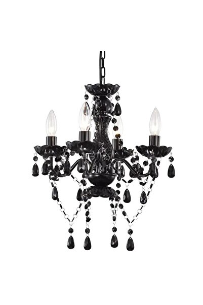 Bun Design Siyah Taşlı Avize