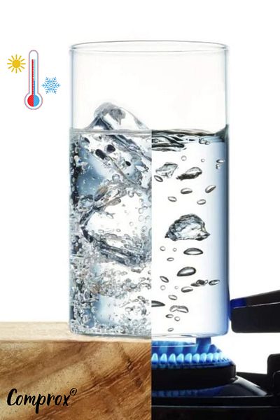 Comprox Simple Designed 8 Piece 450 ml Cocktail Glass and Soft Drink Glass Set - 4 Straws and 4 Glasses