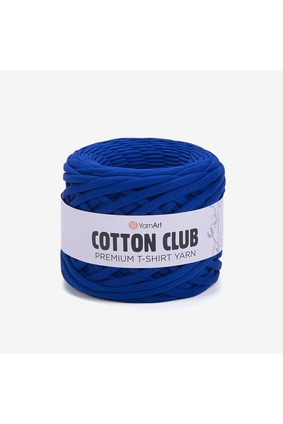 Yarnart Cotton Club - Χτενισμένο Βαμβακερό Ύφασμα Πλεκτό Χέρι Νήμα Saks Blue-7330