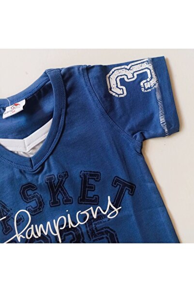 ROLY POLY 100% Cotton Single Jersey Short Sleeve T-Shirts and Long Sweats 2 Pieces Sleepwear Set for Boy