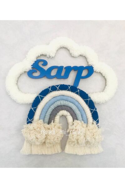 renkli mi renkli tasarım dünyası Makrome Isimli Kapı Süsü