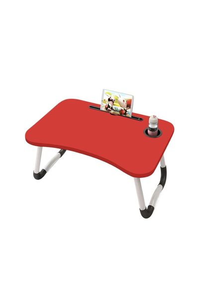 hodbehod Portable Atlantic Red Color Laptop Stand Foldable Study Table Breakfast Table