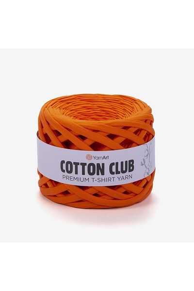 Yarnart Cotton Club - Tesatura din bumbac pieptanat pentru tricotat manual Portocaliu-7332