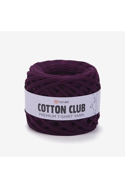 Yarnart Cotton Club - Χτενισμένο Βαμβακερό Ύφασμα Πλεκτό Χέρι Νήμα Plum-7336