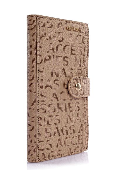 Getcho Delmare Monogram Women's Wallet - Zippered and Snap Fastener