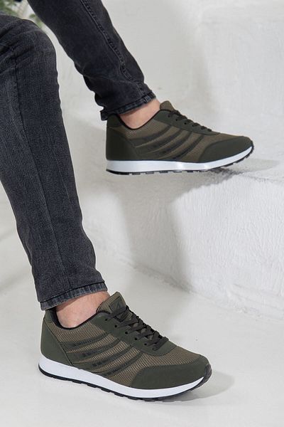 BOUIS Pánské Khaki Šněrovací Denní Pohodlné Odolné Pohodlné Lehké Tenisky s měkkou podrážkou Sportovní boty