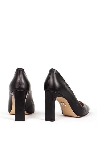 Dericlub Genuine Leather Pointed Toe Women's Heeled Shoes - Sy 27455