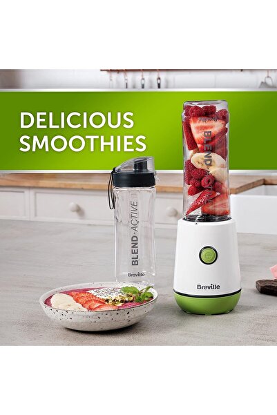 Breville Kişisel Blender ve Smoothie Yapıcı 350W 2 Portatif Karışım Aktif Şişe (600ml) Sızdırmaz Kapaklar