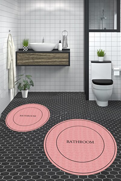 EY HOME Ψηφιακό πλενόμενο αντιολισθητικό σετ καθαρισμού μπάνιου με στρογγυλό ...