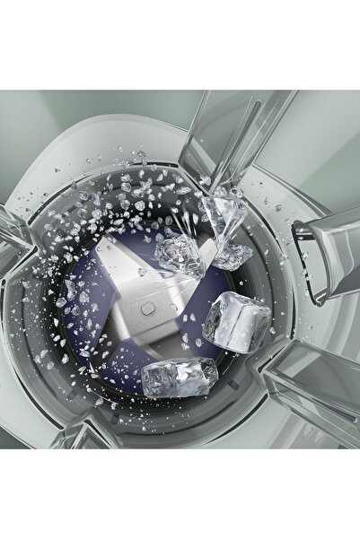 Philips خلاط برطمان زجاجي - 700 وات، 2 لتر - 5 سرعات + نبض، ملعقة + مطحنة - لافندر/أبيض - HR2222/01