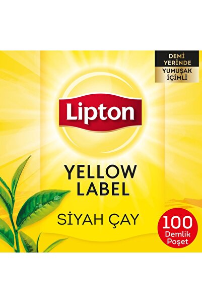Lipton Yellow Label Demlik Poşet Çay 100'lü 3 Paket (300 Adet)