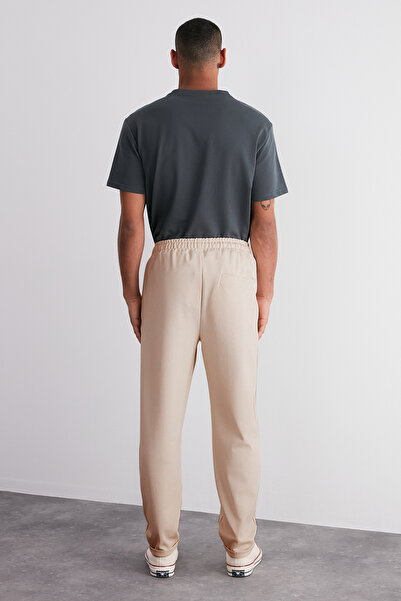 Trendyol Collection Prémium Stone dupla lábú melegítőnadrág - normál szabású TMNAW24EA00023