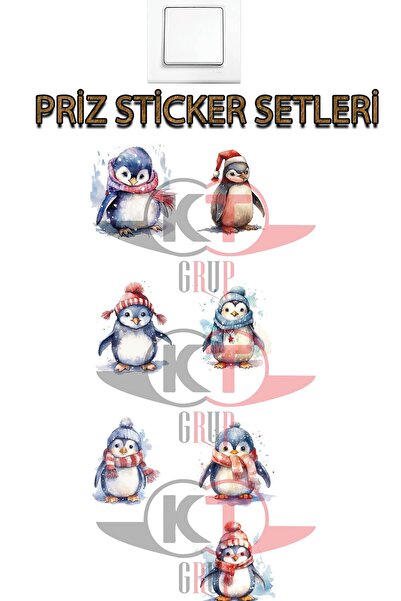 Kt Grup Новий рік Happy Christmas Набори наклейок для розетки