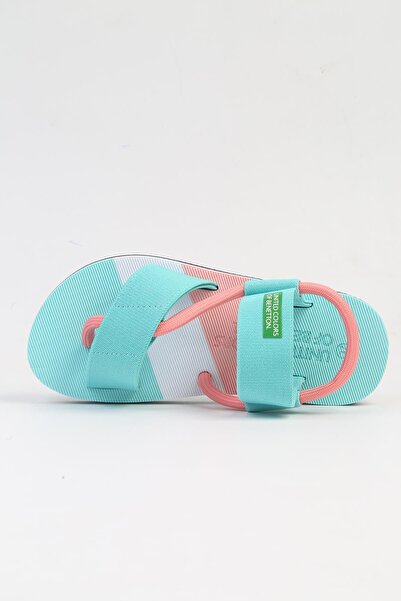 Benetton ® İTHAL Su Yeşili Kadın Sandalet BNI-10214