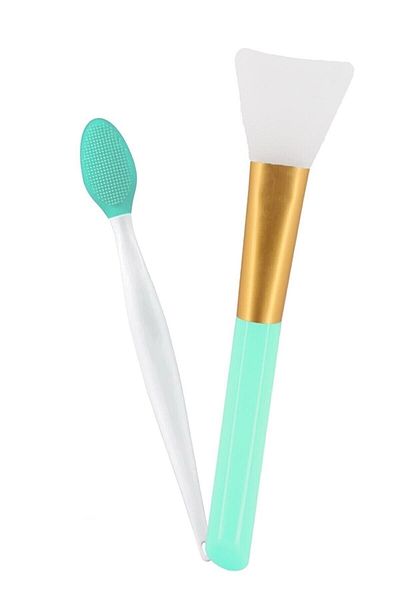 Vi Caro Skin Care Set of 2 - Peeling Brush + Silicone Mask Applying Brush