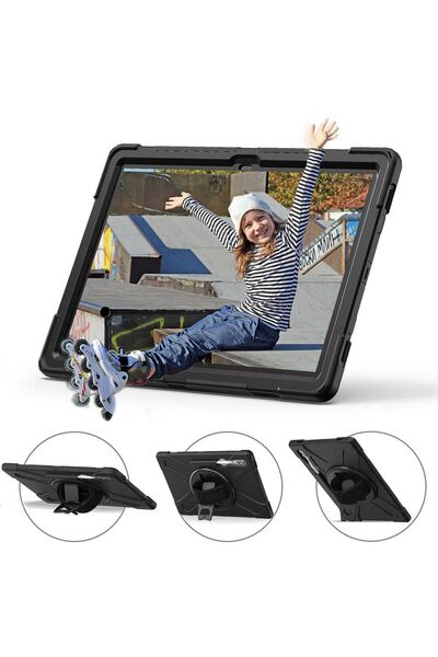 Nezih Case حافظة مدرعة متوافقة مع Samsung Galaxy Tab S9 Plus X810 - S9 Fe Plus X610