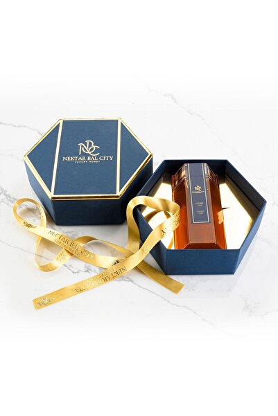 NEKTAR BAL CİTY Hediyelik Katkısız Ham Kestane Balı 500g – Lüks Kutulu Cam Ka...