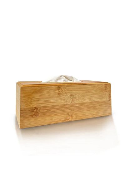 Mirilliahome Rectangular Bamboo Napkin Holder, Box, Wipes Cover