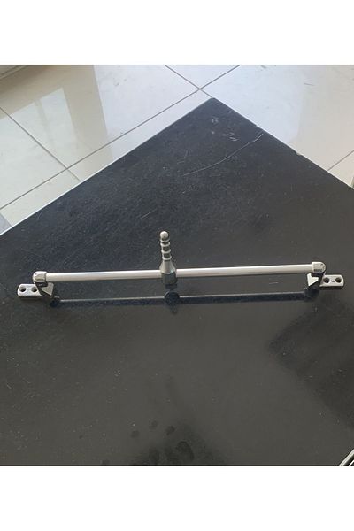 Tusem Aluminum Metal Glass Balcony Stopper for 6 Months - Right Door Connector