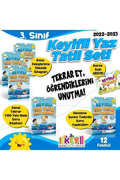 Kaliteli Eğitim Yayınları Key Yayınları 3.sınıf Keyifli Yaz Tatil Seti 2024-2...