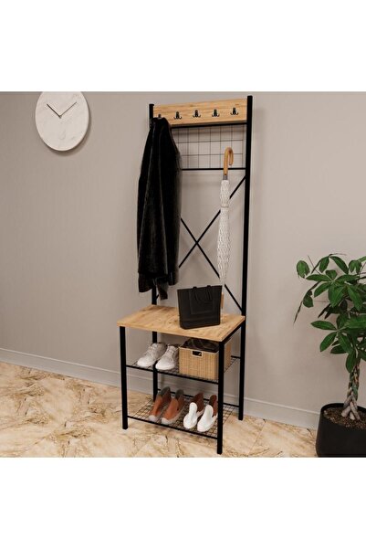 eportatif Dar Metal Portmanto, Elbise Askılığı, Vestiyer, Ayakkabılık 1302