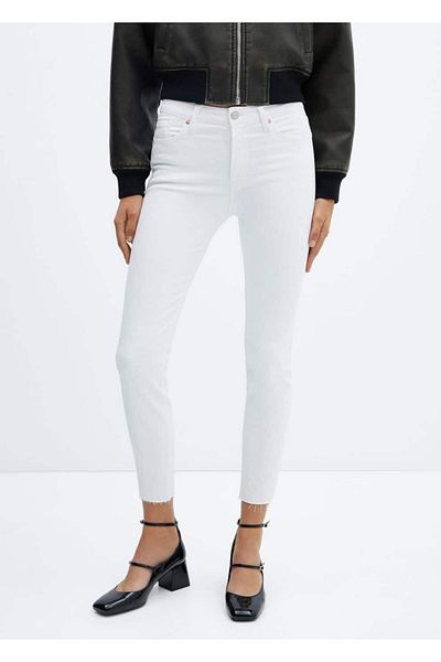 MANGO Woman Blugi skinny decupați