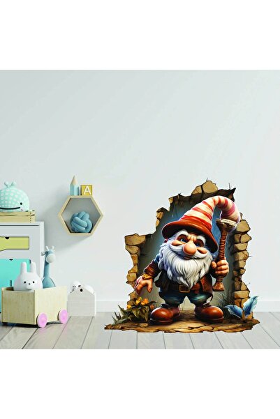 Kt Grup Moș Crăciun Crăciun Fericit Anul Nou 3D Autocolant pentru ușă de pere...