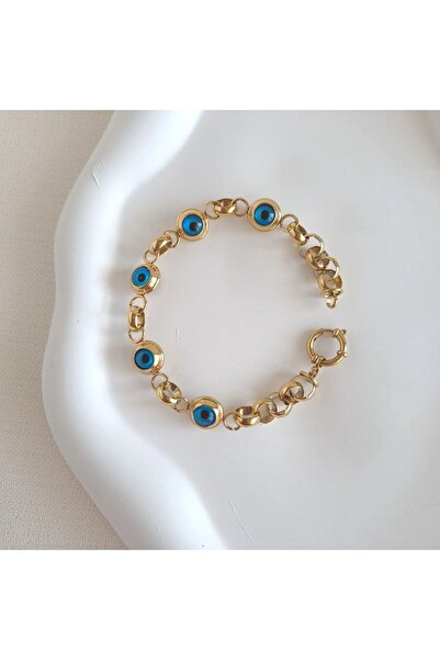 didonuntakisandigi Çelik Nazar Boncuklu Bileklik