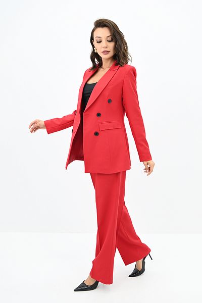 Koza Butik Palazzo Cut Women's Jacket and Trousers Set - 0111-23