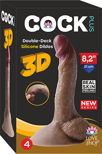 21 CM UZUNLUĞUNDA ULTRA GERÇEKÇİ TEN DOKUSUNDA DİLDO