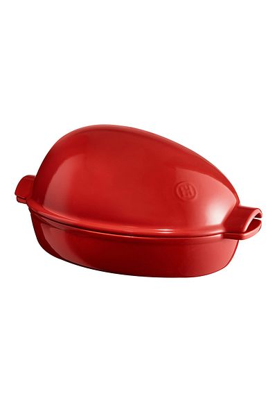 Emile Henry 4.5 Lt Red Oven Dish - Round Meat and Chicken Turkey Baking